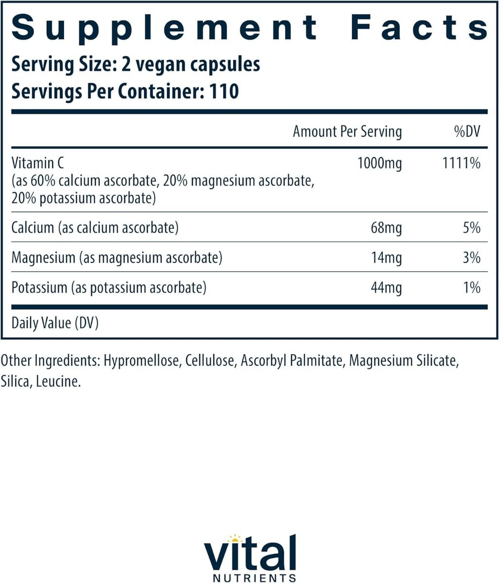 Buffered Vitamin C 500 MG 220Capsules