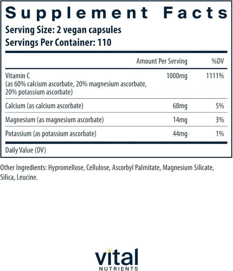 Buffered Vitamin C 500 MG 220Capsules