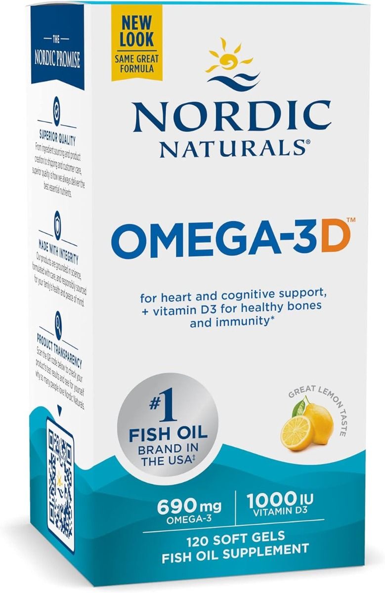 Omega-3 D 120 Softgels Lemon