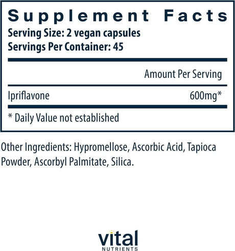 Ipriflavone (Servings per capsule 300 MG) 600 MG 90 Capsules