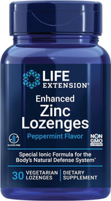 Enhanced Zinc Lozenges 30 Lozenges Peppermint