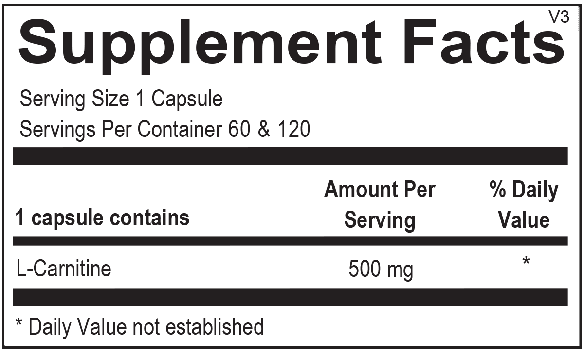 L-Carnitine 60 Capsules