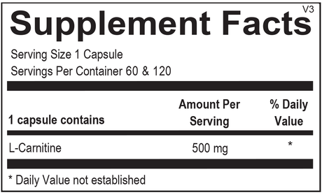 L-Carnitine 120 Capsules