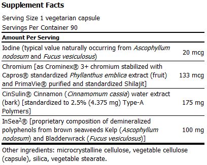 CinSulin with InSea and Crominex 3+ 90 Veggie Caps