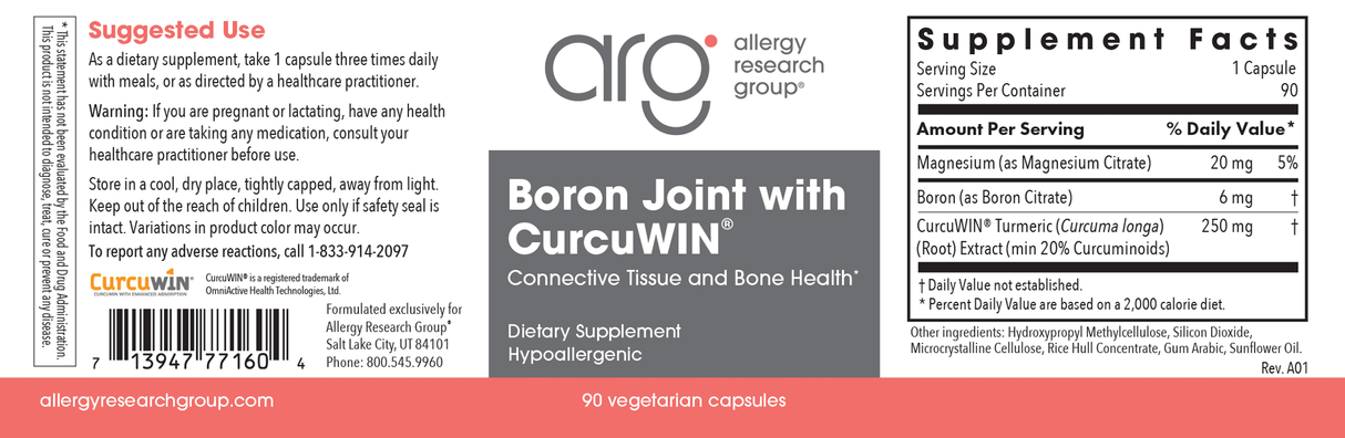 Boron Joint with CurcuWin 90Veggie Caps