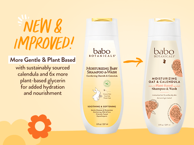 Moisturizing Baby Shampoo and Wash - Oatmilk Calendula