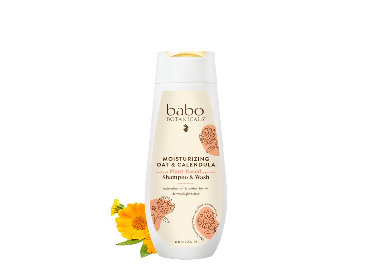 Moisturizing Baby Shampoo and Wash - Oatmilk Calendula