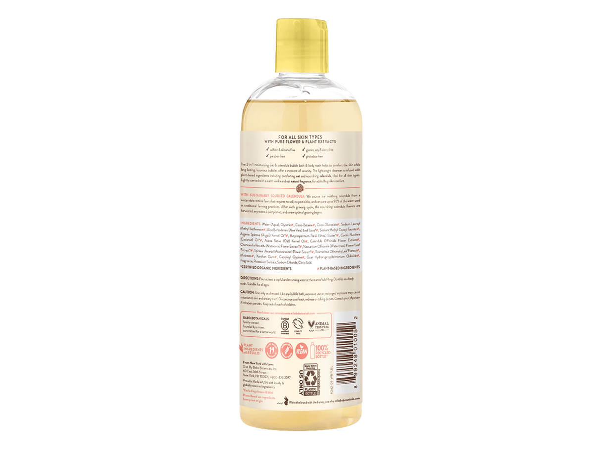 Baby Bubble Bath and Wash - Moisturizing - Oatmilk 15 fl oz