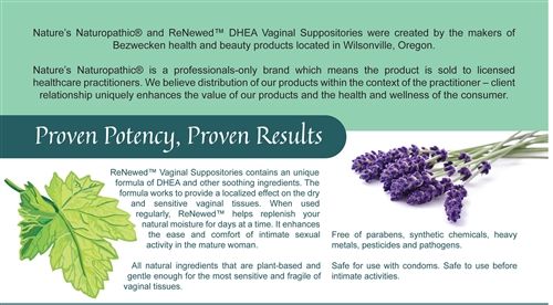 ReNewed DHEA Vaginal Suppositories 15Suppositories