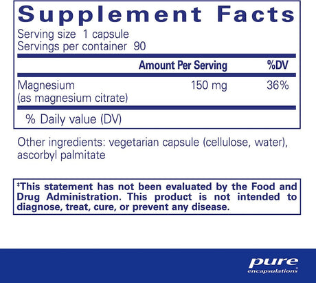 Magnesium Citrate 150 MG 90 Capsules