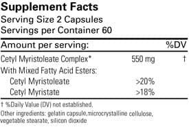 Cetyl Myristoleate 550 MG 120 Capsules