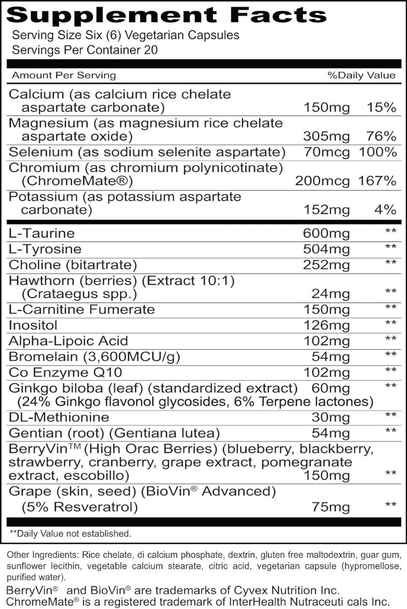 Healthy Heart with BerryVin® and BioVin® 120 Veggie Caps