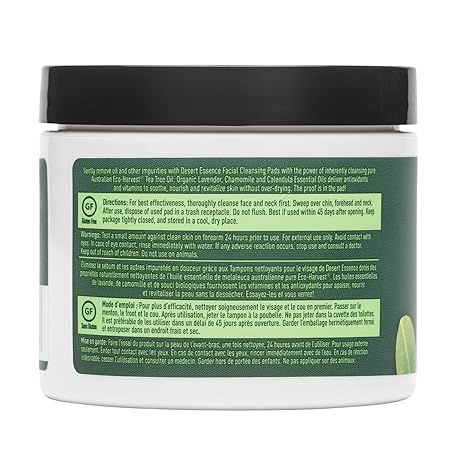 Tea Tree Oil Facial Cleansing Pads 50 Pads