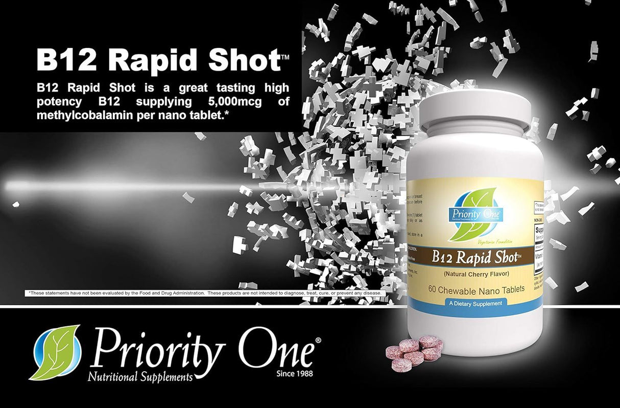 B-12 Rapid Shots 60 Chewable Tablets