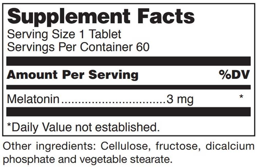 Melatonin 3 MG 60 Dissolving Capsules