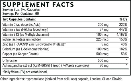 Thyrocsin (thyroid Cofactors) 120 Veggie Caps