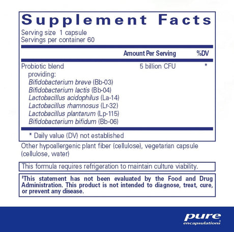 PureProbiotic (Allergen-Free) 60 Veggie Caps