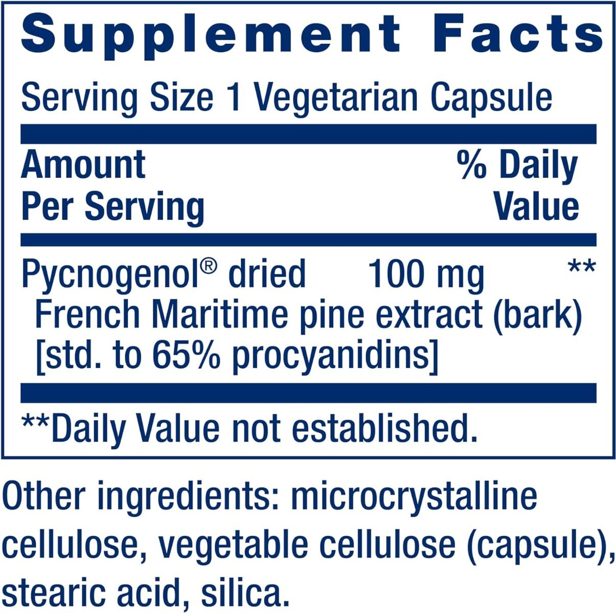 Pycnogenol 100 MG 60 Veggie Caps