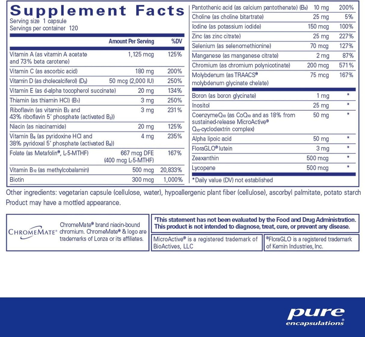 O.N.E. Multivitamin 120 Veggie Caps