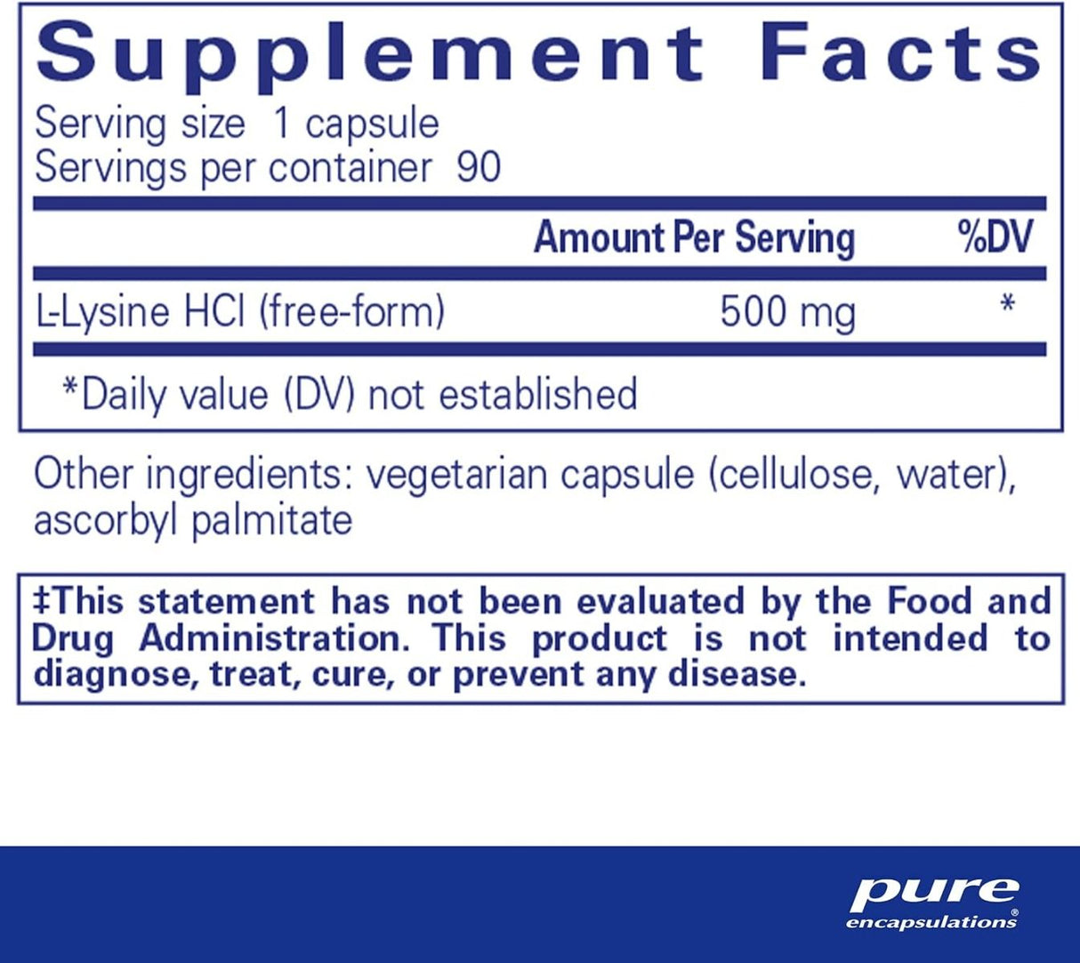 I-Lysine 500 MG 90 Capsules