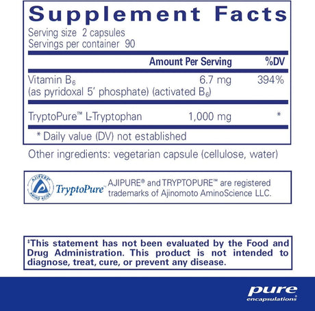 L-Tryptophan 180 Veggie Caps