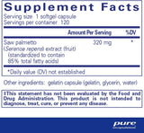 Saw Palmetto 320 120 Softgels