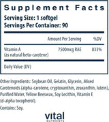 Natural Beta Carotene 90 Softgels