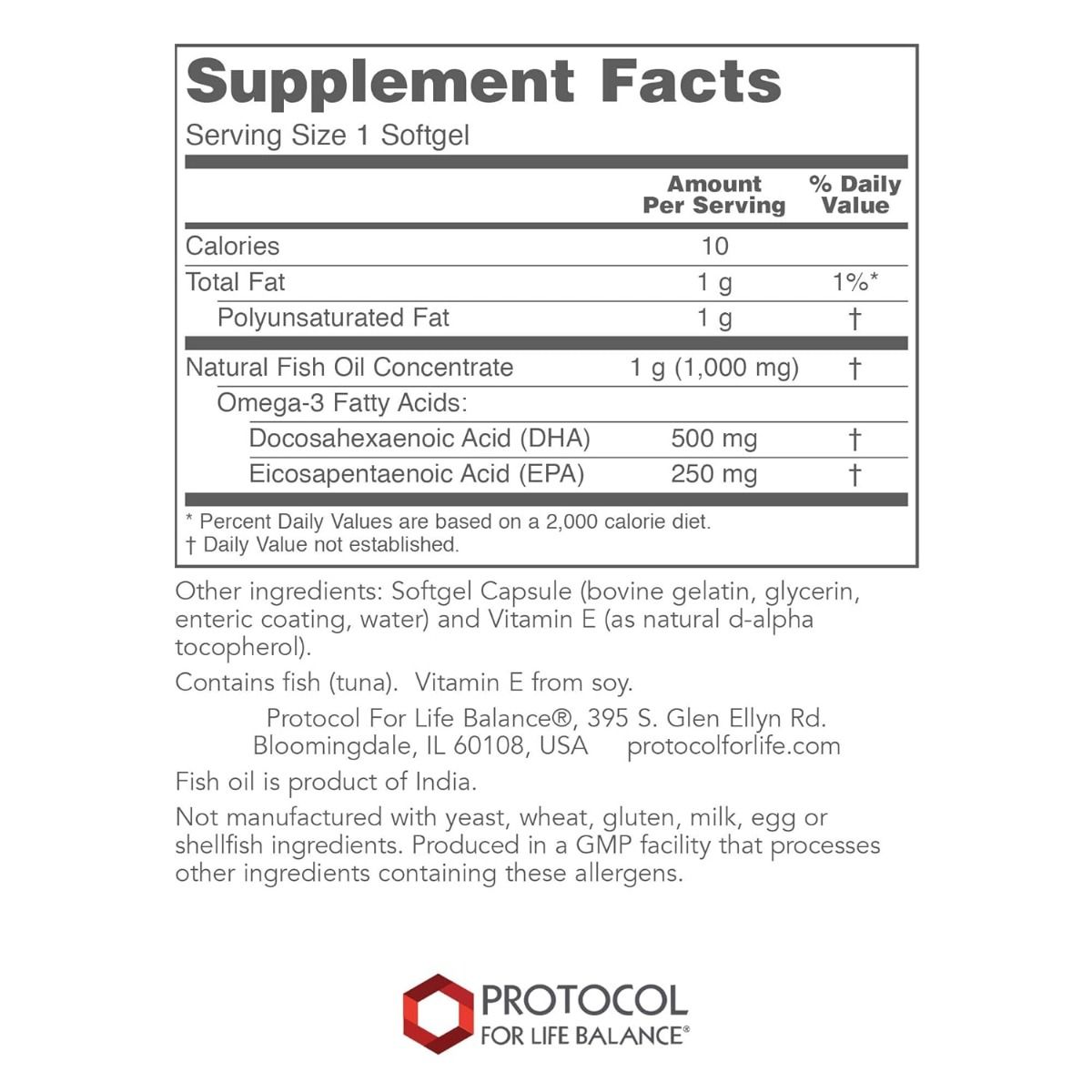 DHA-500 (500 DHA/250 EPA) 120 Softgels