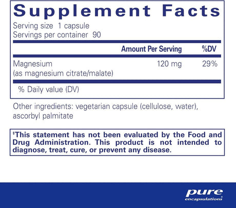 Magnesium Citrate/Malate 120 MG Capsules