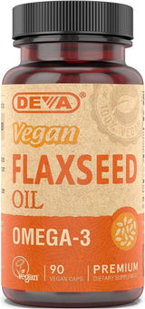 Deva Vegan Flaxseed Oil 90Vegan Capsules