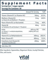 B-Complex 60Capsules Item #: 1585 UPC: 693465500118