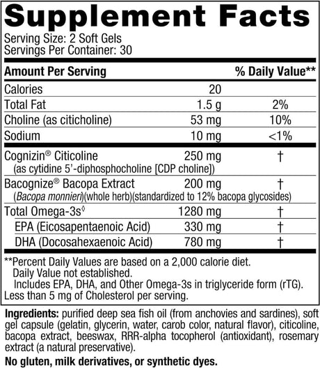 Focus Support 60 Softgels Unflavored