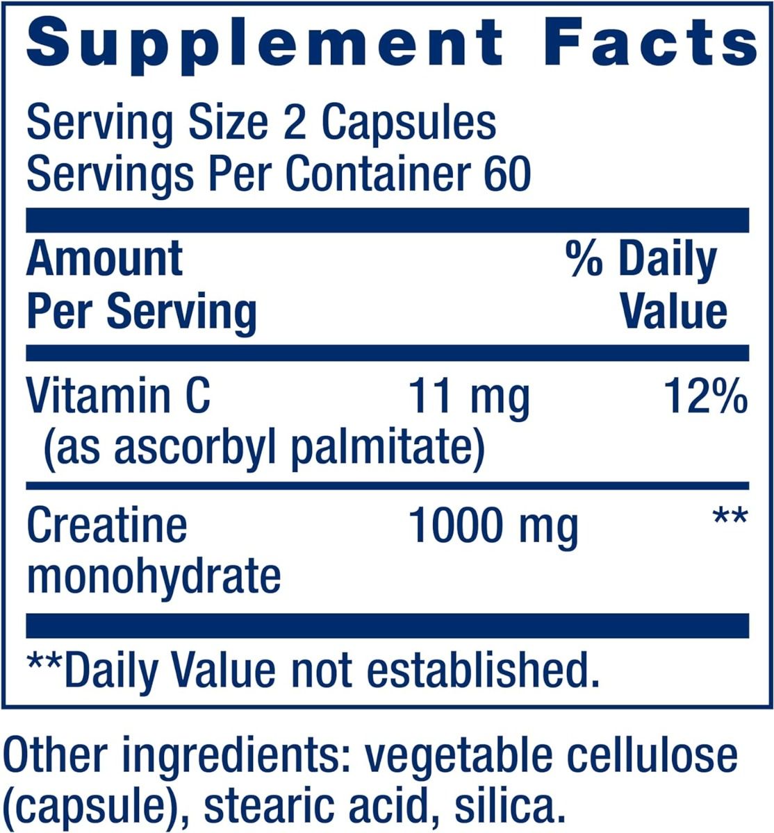 Creatine Capsules 120 Veggie Caps