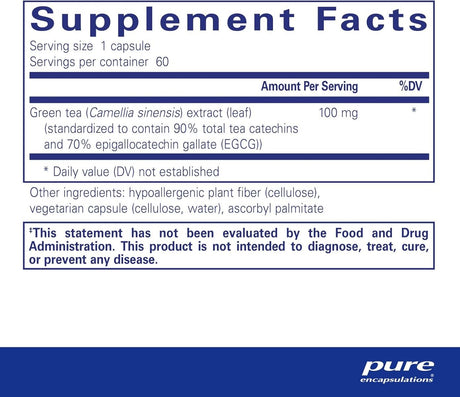 Green Tea Extract 60 Veggie Caps