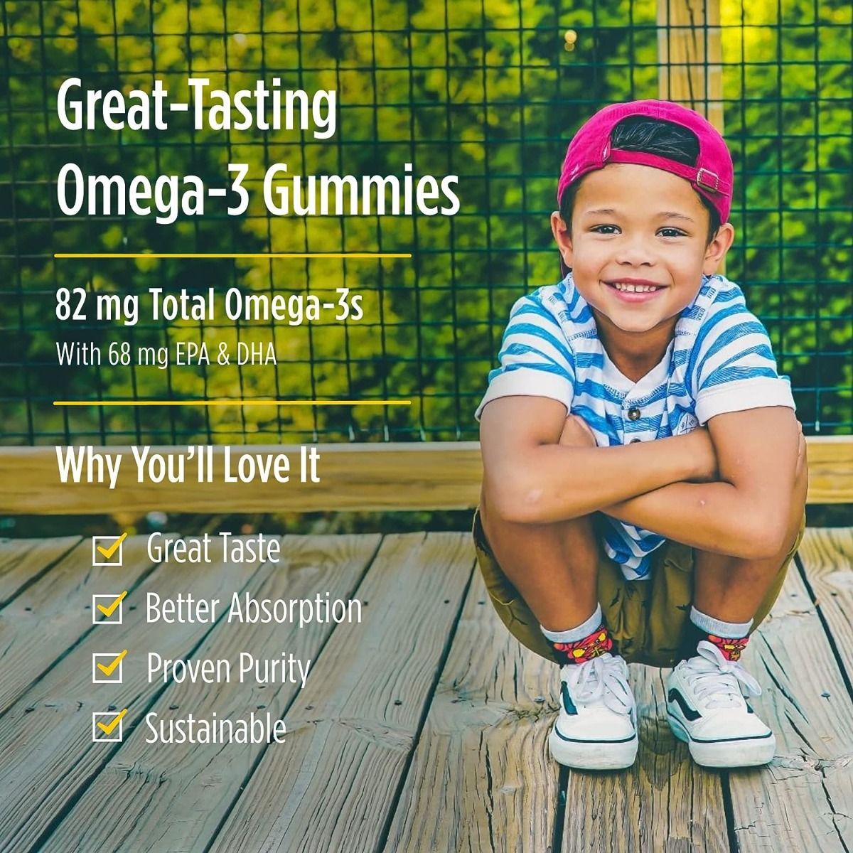 Nordic Omega-3 Gummies 120 Gummies Tangerine