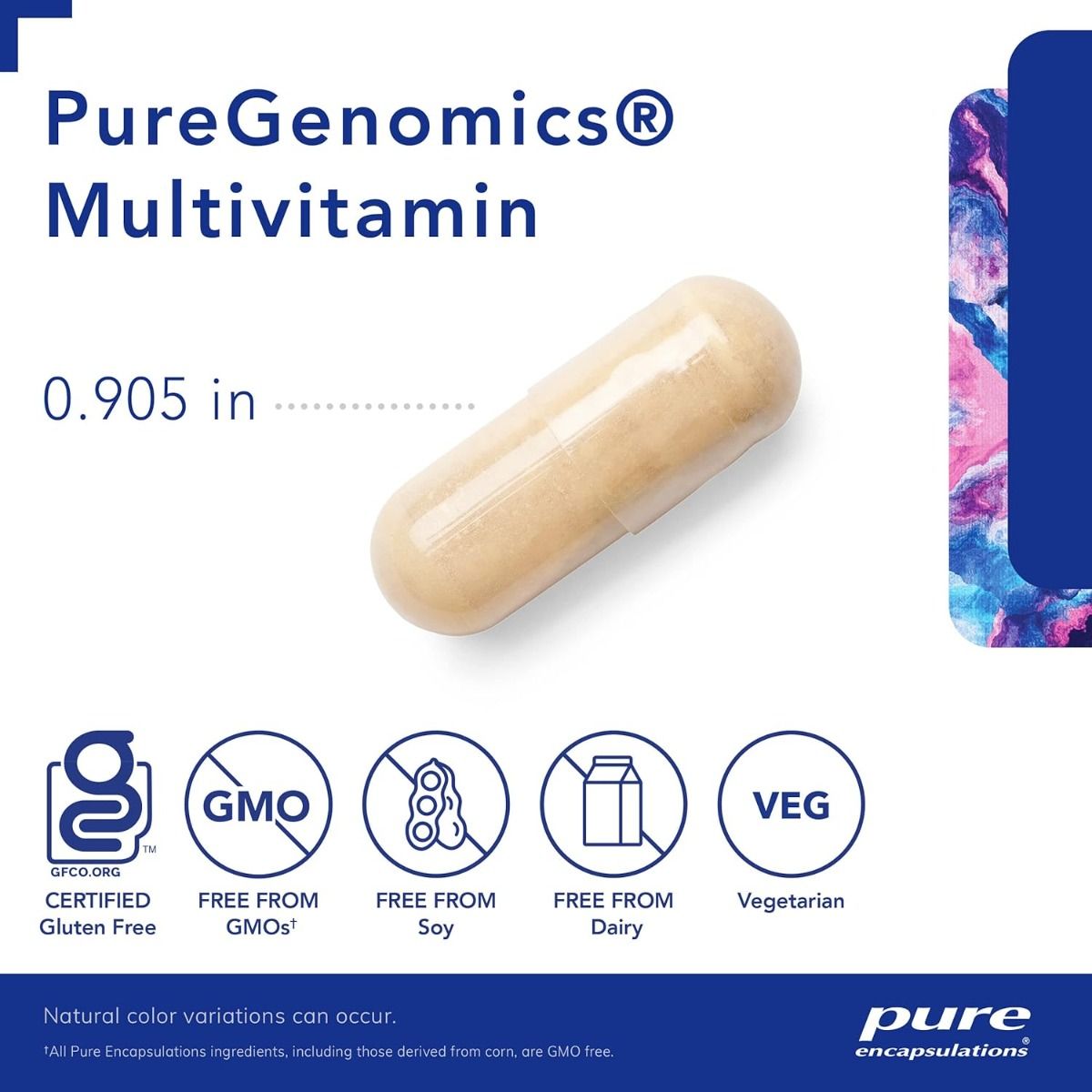 PureGenomics® Multivitamin 60 Veggie Caps