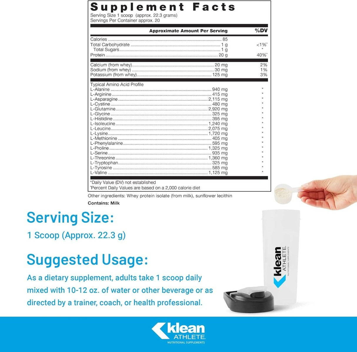 Klean Isolate 15.73 Oz Powder