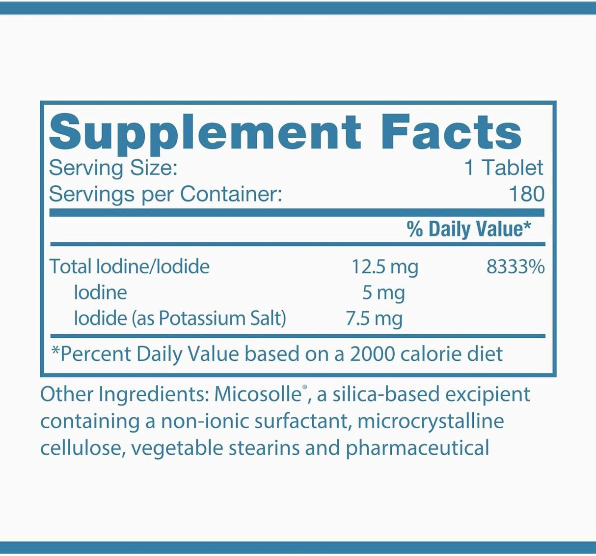 Iodoral High Potency Iodine/Potassium Iodide 12.5 MG