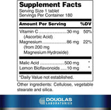 Malic Acid + Magnesium 180 Tablets