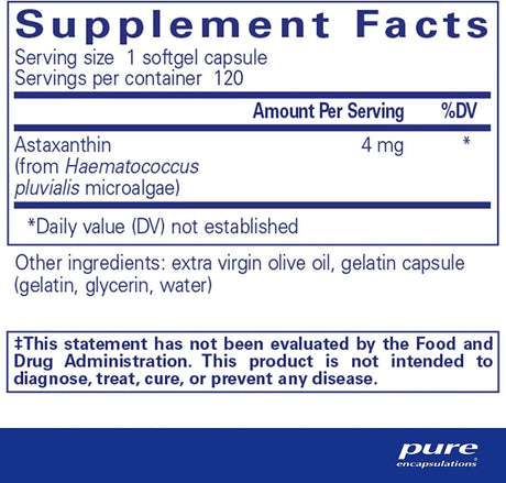 Astaxanthin 120 Gelcaps