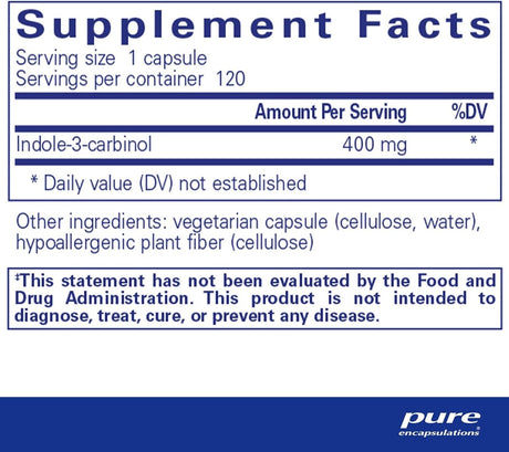 Indole-3-Carbinol 400 MG 120 Veggie Caps