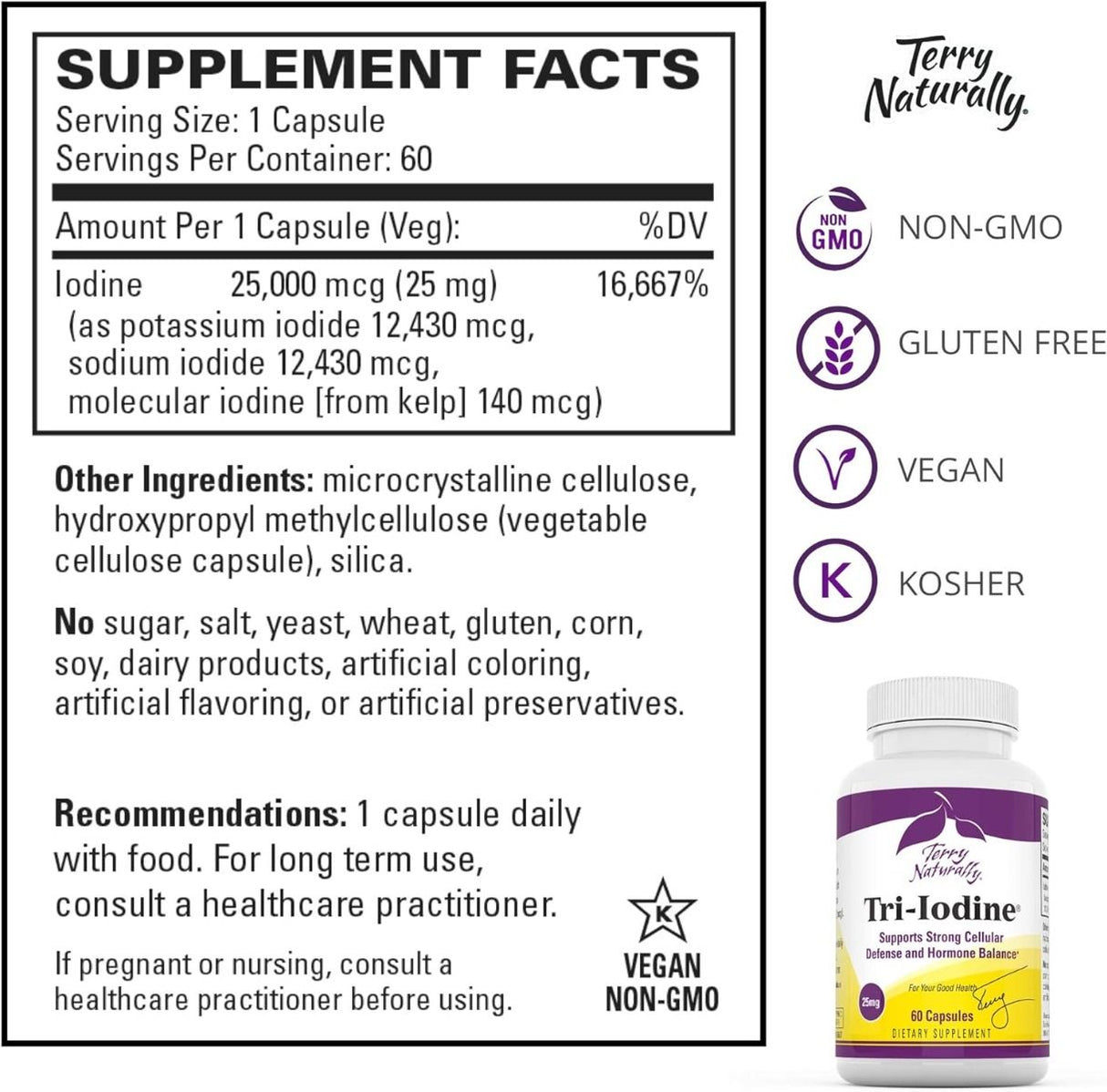 Tri-Iodine 25 MG 60 Capsules