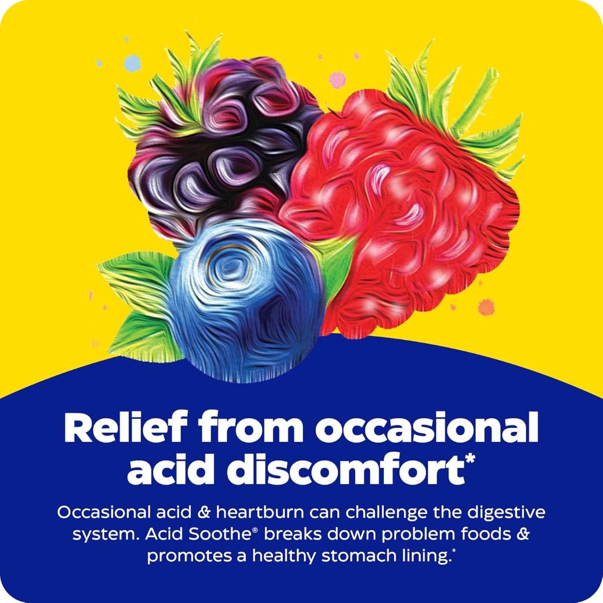 Acid Soothe 60 Chewable TabletsBerry Blast