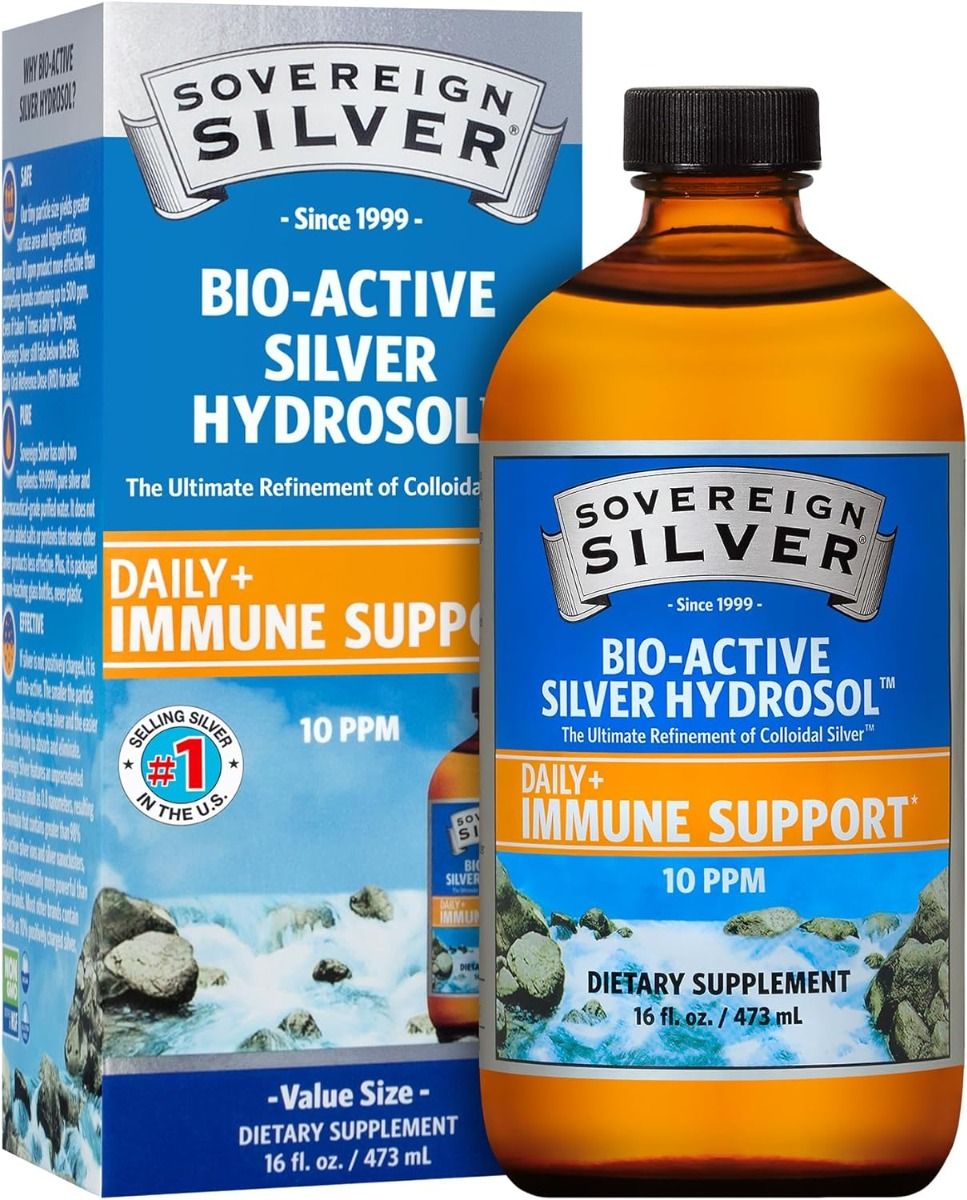 Bio-Active Colloidal Silver Hydrosol 10 PPM 16 OZ Liquid