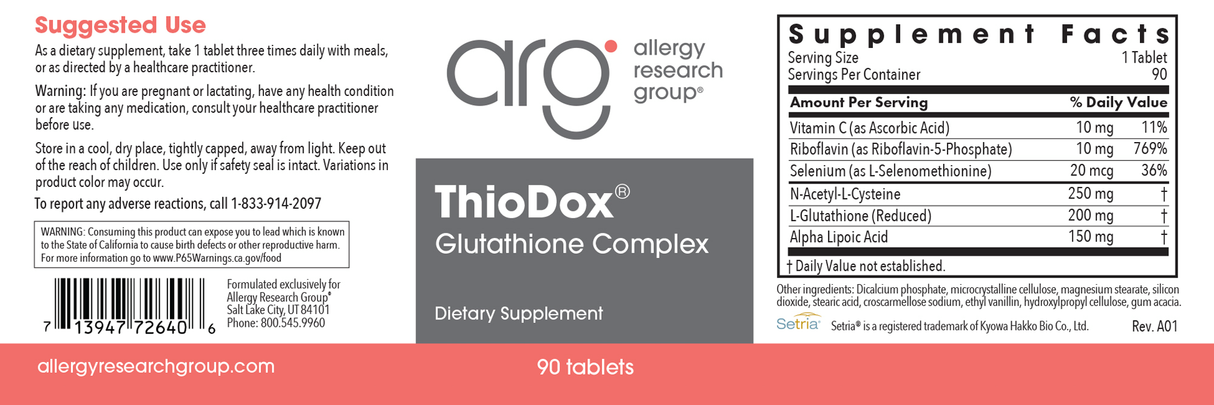 Thiodox Glutathione Complex 90Tablets