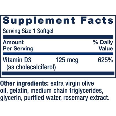 Vitamin D3 5000 IU 60Softgels