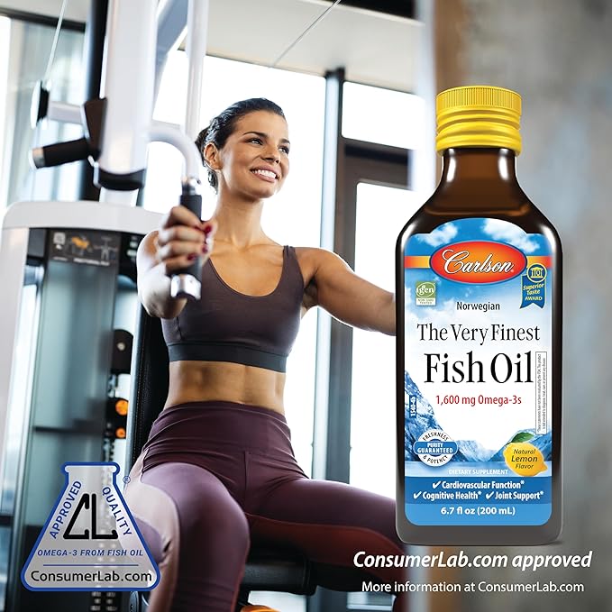 Very Finest Fish Oil Omega-3 - DHA & EPA 6.7 Oz Liquid Lemon