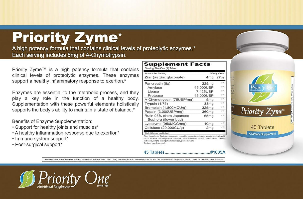 Priority Zyme 45 Tablets