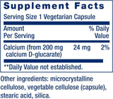 Calcium D-Glucarate 200 MG 60 Veggie Caps