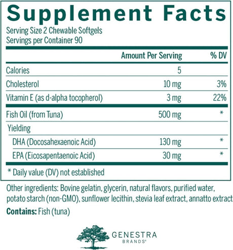 DHA Pediaburst 180Chewable SoftgelsOrange